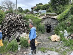 A traditional lime burning kiln, North Macedonia.