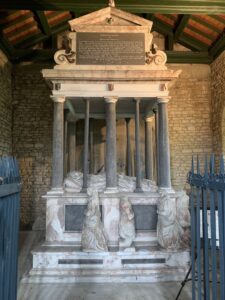 Large, six-poster tomb of Sir John and Lady Monson in South Carlton Church