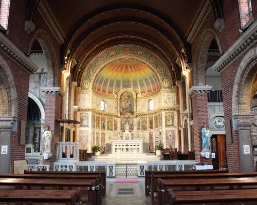 Spectacular mosaics at Sacred Heart Catholic Church in Aston, Birmingham. Spectacular mosaics at Sacred Heart Catholic Church in Aston, Birmingham.