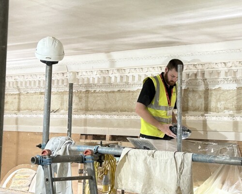 Creation of new plasterwork at Castle Howard