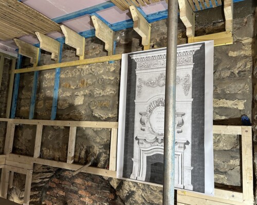 Creation of new plasterwork at Castle Howard