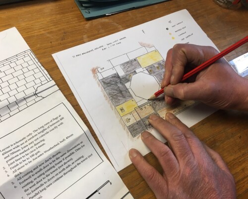 Preserving the layout of memorials in a church floor