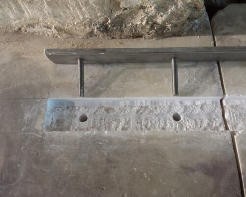 New metalwork for monument in Ufford Church, Suffolk New metalwork for monument in Ufford Church, Suffolk