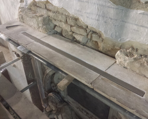 New metalwork for monument in Ufford Church, Suffolk New metalwork for monument in Ufford Church, Suffolk