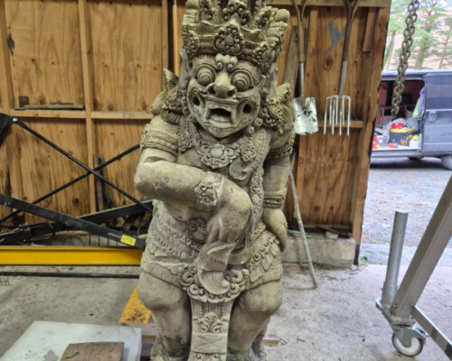 Reconstructed statue from Glenveagh.