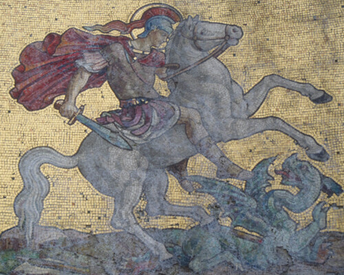 Conserving the mosaics at St George's Garrison Church, Woolwich.
