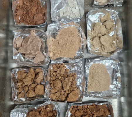 Samples relating to Bradgate Chapel, Leicestershire. Samples relating to Bradgate Chapel, Leicestershire.