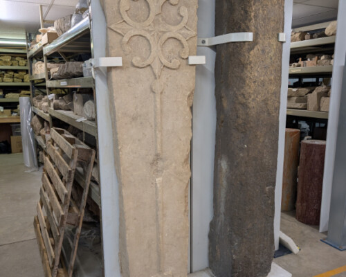 Heavy artefact handling for Lincoln Museum.