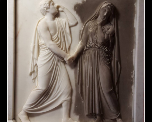 Memorial to Charles Drake Garrard in Wheathampstead church, Hertfordshire, during cleaning Memorial to Charles Drake Garrard in Wheathampstead church, Hertfordshire, during cleaning