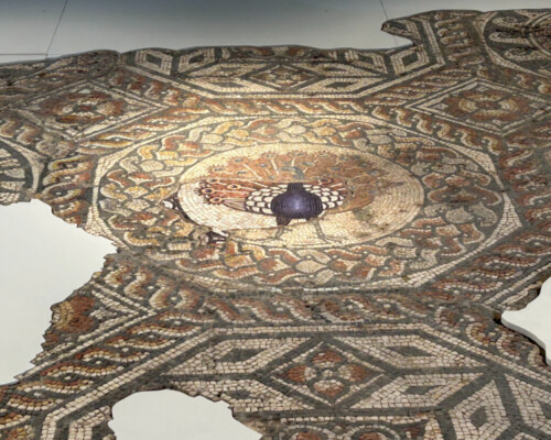 Conserved mosaics reinstalled at Leicester's Jewry Wall Museum, 2025.