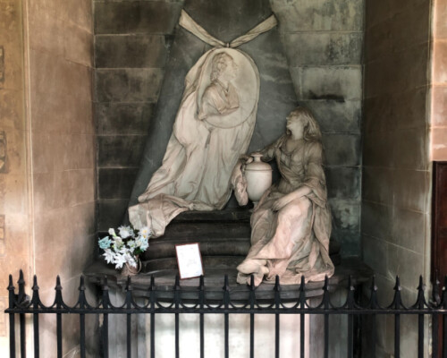 Railings protecting a monument at Southwick Church, Peterborough Railings protecting a monument at Southwick Church, Peterborough