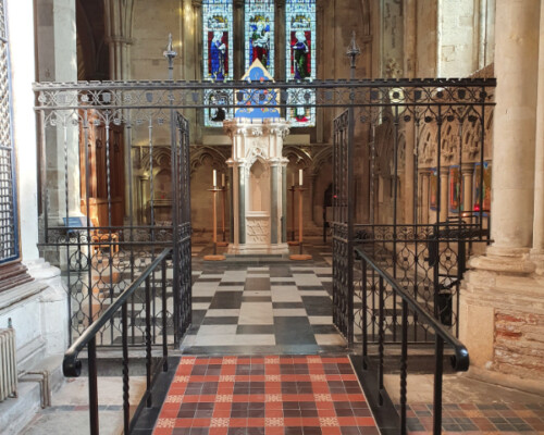 New ambulatory ramp at St Alban's Cathedral