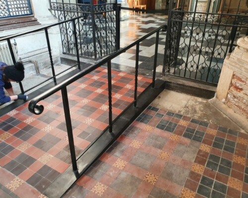 New ambulatory ramp at St Albans's Cathedral