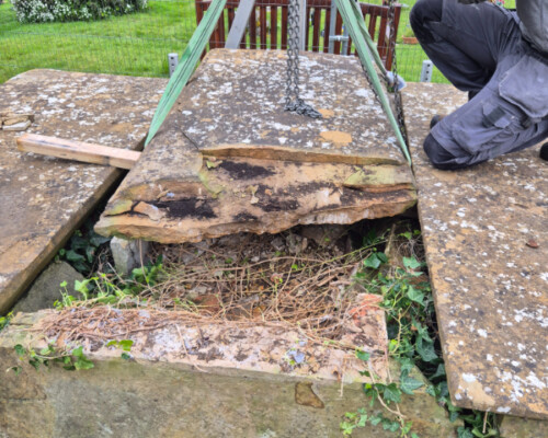 Conserving a group of tombs in Stretton on Dunsmore churchyard, Warwickshire, 2026