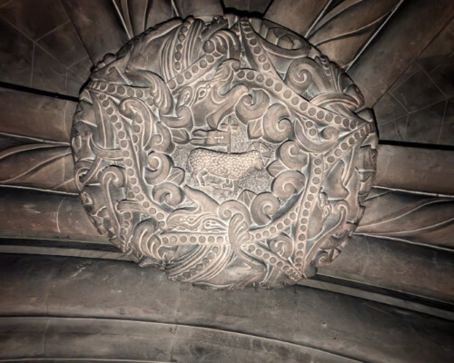 Wimbotsham Church Roof, detail, after fire, before cleaning. Wimbotsham Church Roof, detail, after fire, before cleaning.